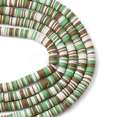 Handmade Polymer Clay Beads Strands CLAY-R089-8mm-T003-1