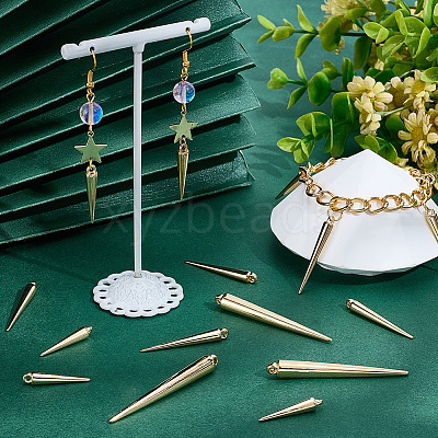 120Pcs 3 Styles Plastic Pendants KY-SC0002-65-1