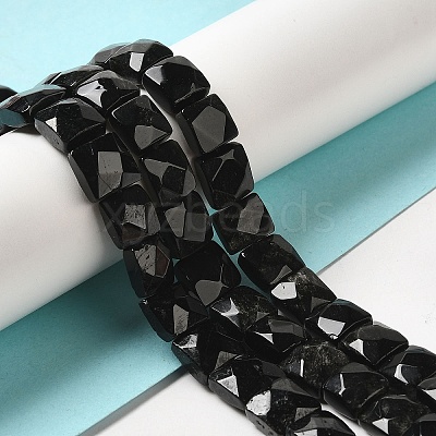 Natural Obsidian Beads Strands G-C109-A02-01-1