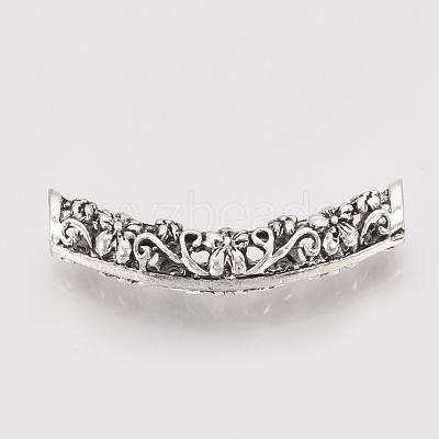 Tibetan Style Alloy Tube Beads X-TIBE-T011-86AS-LF-1