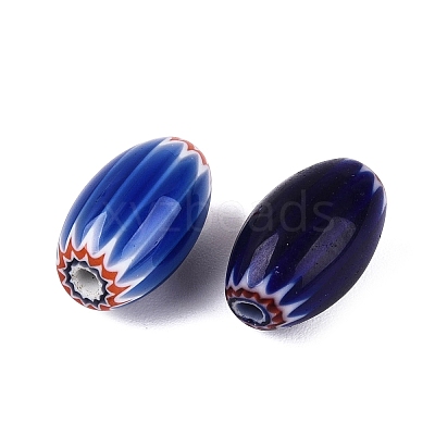 Handmade Millefiori Glass Barrel Beads LS-LA-N002-03C-1