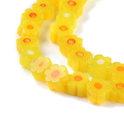 Handmade Millefiori Glass Bead Strands LAMP-J035-4mm-06-1