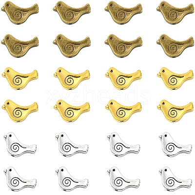 60Pcs 3 Colors Tibetan Style Alloy Beads FIND-YW0010-70-1