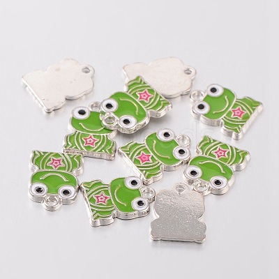 Alloy Enamel Pendants X-EA218Y-1