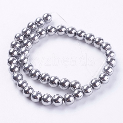 Synthetic Magnetic Hematite Beads Strands G-H1099-1-1