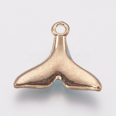 Zinc Alloy Enamel Pendants PALLOY-I124-06G-C-1