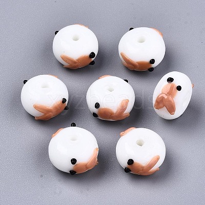 Handmade Bumpy Lampwork Beads LAMP-S194-004F-1