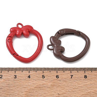 Spray Paint Alloy Spring Gate Rings AL-CBA95B0-01-1