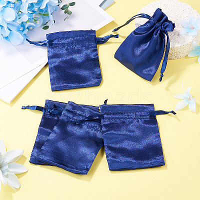 10Pcs Brocade Good Luck Fortune Drawstring Gift Blessing Bags PAAG-TADJ0001-01C-1
