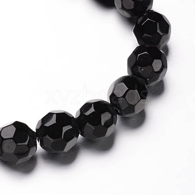 Faceted(32 Facets) Round Glass Bead Strands GLAA-M031-02-10mm-1