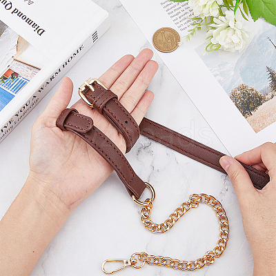 Adjustable PU Leather Bag Shoulder Straps FIND-WH0137-16B-1