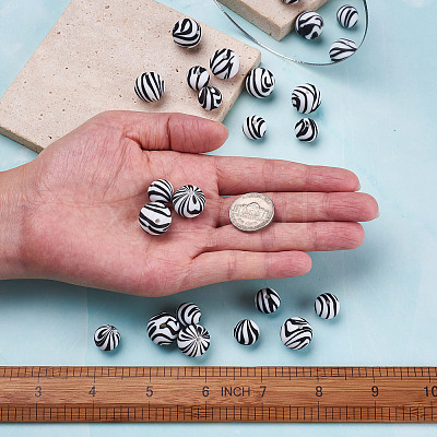 20Pcs 2 Colors Silicone Beads SIL-TA0001-07C-1