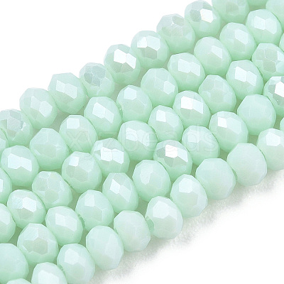 Electroplate Glass Beads Strands EGLA-A034-P1mm-A20-1