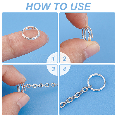 180Pcs 12 Styles Brass Split Rings FIND-PH0020-26-1