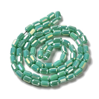 Electroplate Glass Beads Strands EGLA-D031-01-14-1