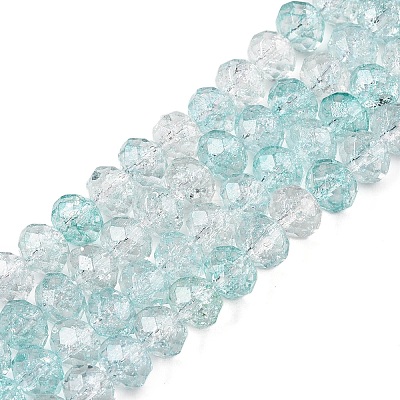 Transparent Glass Beads Strands GLAA-T023-8mm-A01-1