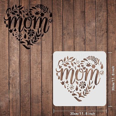Plastic Reusable Drawing Painting Stencils Templates DIY-WH0172-388-1