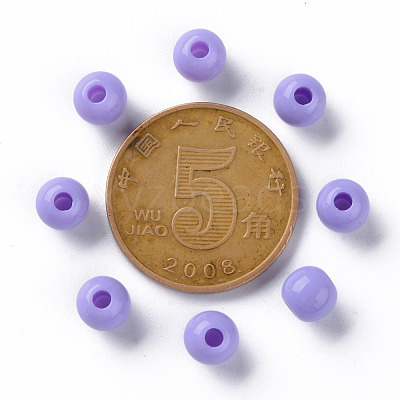 Opaque Acrylic Beads MACR-S370-C6mm-SS2114-1