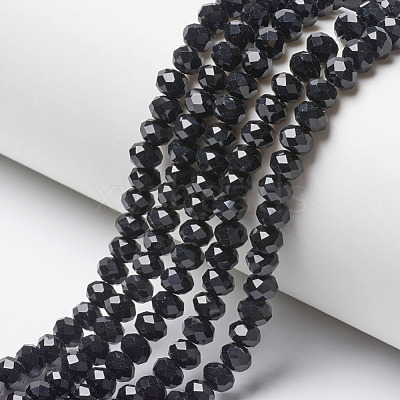 Opaque Solid Color Glass Beads Strands EGLA-A034-P8mm-D18-1