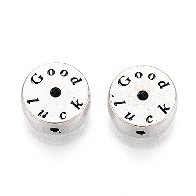 Tibetan Style Alloy Beads TIBE-N013-14AS-1