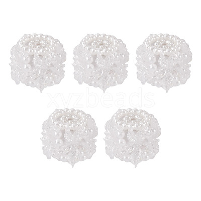 Polymer Clay with Imitation Pearl Beads CLAY-TAC0020-02A-1