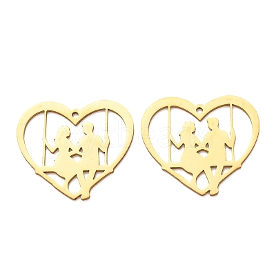 Valentine's Day 201 Stainless Steel Pendants SA-CBA49C1-02G-1