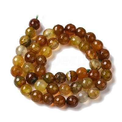 Dyed & Heated Natural Dragon Veins Agate Beads Strands G-P539-A01-26-1