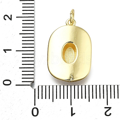 Brass Enamel Pendants KK-K400-20G-04-1