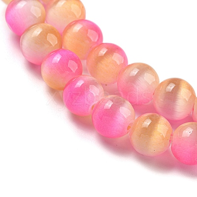 Cat Eye Beads Strands G-K378-A09-02-1