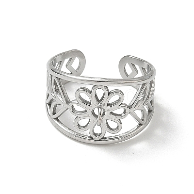 304 Stainless Steel Cuff Open Ring Setting SA-CBA37BC-13P-1