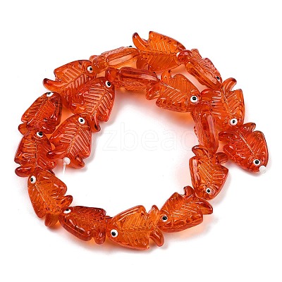 Transparent Glass Enamel Beads LAMP-U004-06Q-1