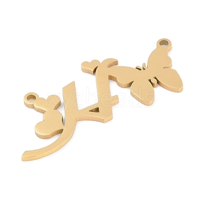 304 Stainless Steel Pendants STAS-L279-002G-H-1