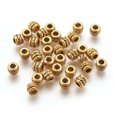 Tibetan Style Alloy Spacer Beads X-GLF0447Y-1