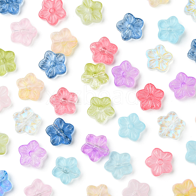 30Pcs Baking Paint Glass Beads GLAA-FS0001-97D-1