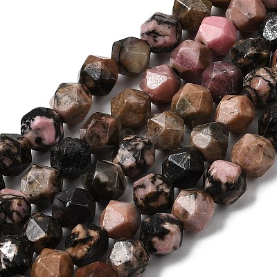 Natural Rhodonite Beads Strands G-Z119-A19-01-1