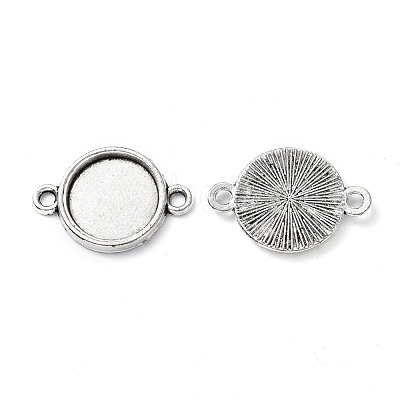 Tibetan Style Alloy Cabochon Connector Settings X-TIBE-M022-10AS-1