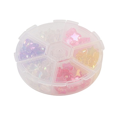 Eco-Friendly Transparent Acrylic Beads TACR-JP0001-10-1