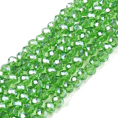 Electroplate Glass Beads Strands EGLA-A044-T1mm-A11-1