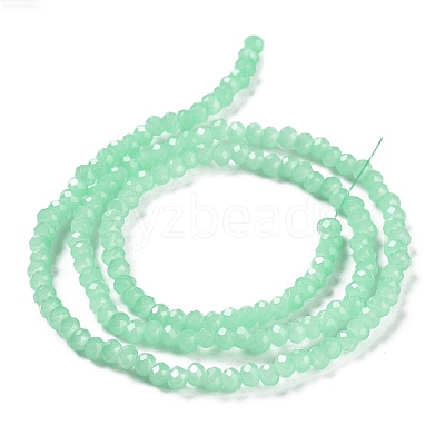 Baking Paint Imitation Jade Glass Bead Strands LS-DGLA-A034-J4MM-A22-1