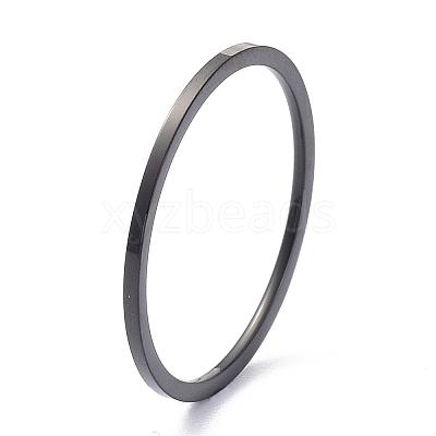 1mm Polished Plain Dome Finger Ring for Girl Women RJEW-C012-02F-EB-1