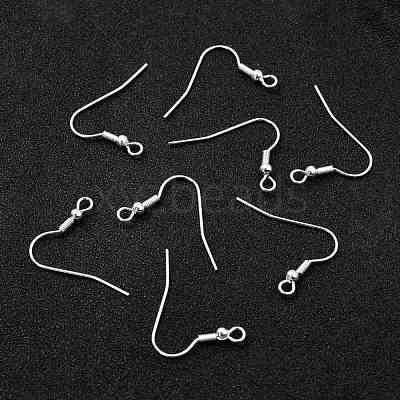 304 Stainless Steel Earring Hooks X-STAS-L258-001B-S-1