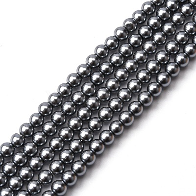 Eco-Friendly Grade A Glass Pearl Beads HY-J002-6mm-HX021-1