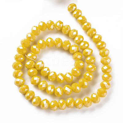 Electroplate Glass Beads Strands EGLA-A034-P2mm-A07-1