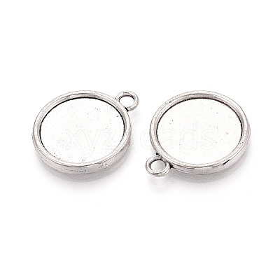 Tibetan Style Alloy Pendants Cabochon Settings PALLOY-N178-12AS-D-1