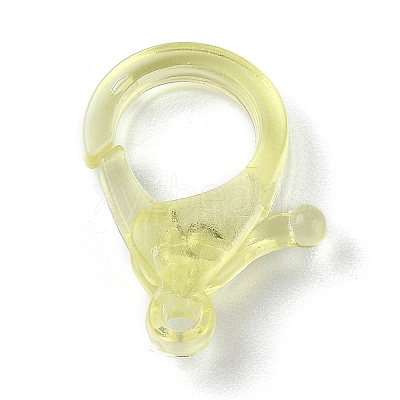 Transparent Plastic Lobster CLaw Clasps KY-H005-A01-1