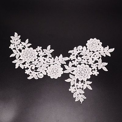 Lace Embroidery Costume Accessories DIY-WH0185-10A-1