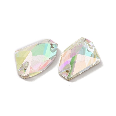 Iridescent Axe Shape Sew on Rhinestone RGLA-C001-01D-001PH-1
