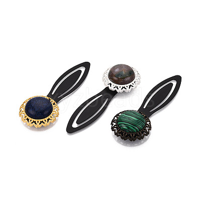 Alloy & Iron Bookmark Cabochon Settings PALLOY-N184-07G-1