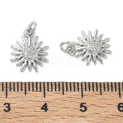 SHEGRACE Brass Micro Pave Cubic Zirconia Pendants XGRQ3D919-463P-1