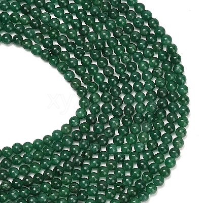 Natural Fuchsite Beads Strands G-L661-B01-4mm-B-1
